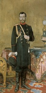 Retrato del Emperador Nicolás II (1868-1918) 1895 de Ilya Efimovich Repin